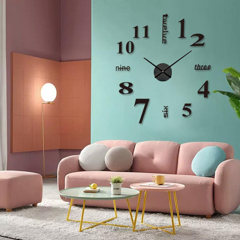 DIY Moderne stansfri veggklokke | Luvikno