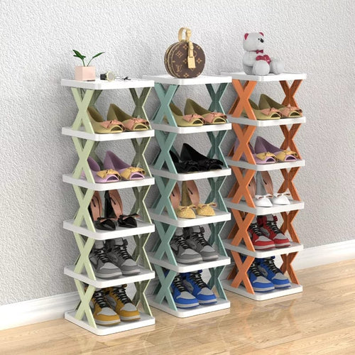 6-lags Enkel Skohylle Plast Enkel Hylle (Gratis Levering) Luvikno