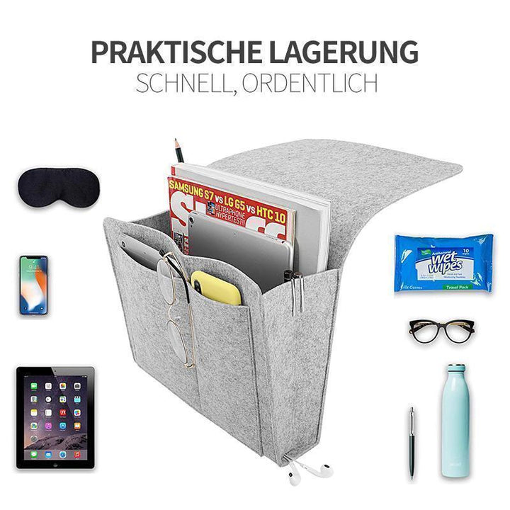 Luvikno | Filtramme Hengeorganizer Bag for Seng Sofa Skrivebord