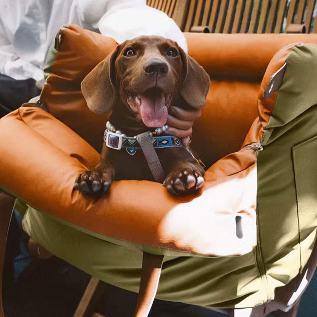 Faux lær hundeheve seng – Stilfull, sikker og komfortabel | Luvikno