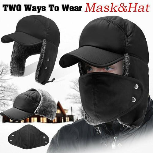 Luvikno | Unisex vindproof & varm & ørebeskyttelse & ansiktsbeskyttelse hatt