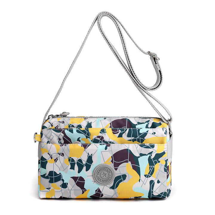 Kvinnenes Casual Multi-lags Fashionable Enkel Skulderveske Laget av Nylon | Luvikno