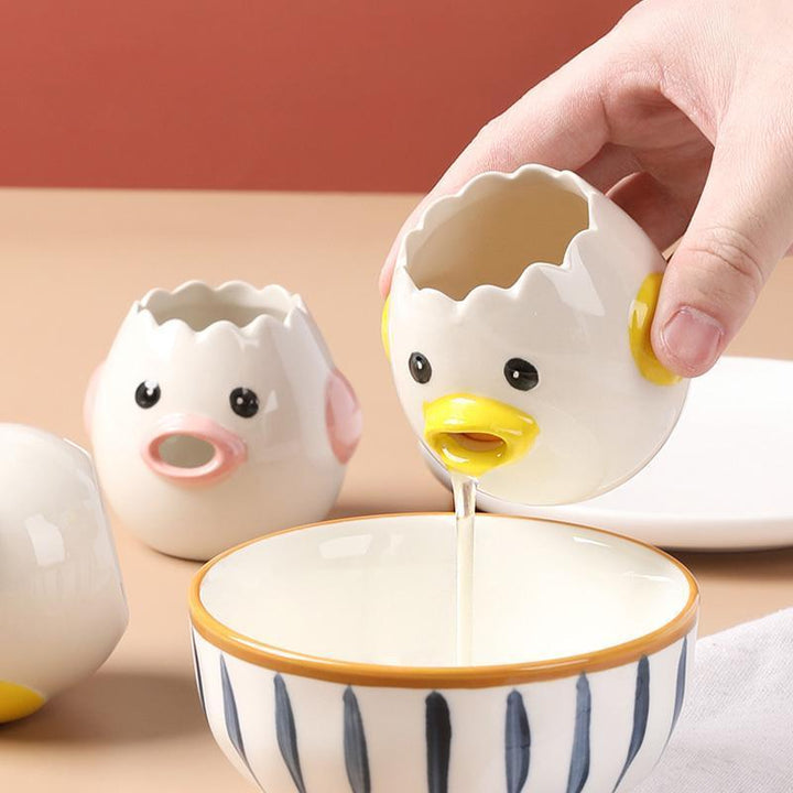 Cartoon Eggeplomme Hvit Separator | Luvikno