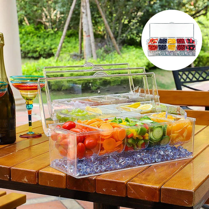 Ice Chilled Condiment Tray Set | Luvikno
