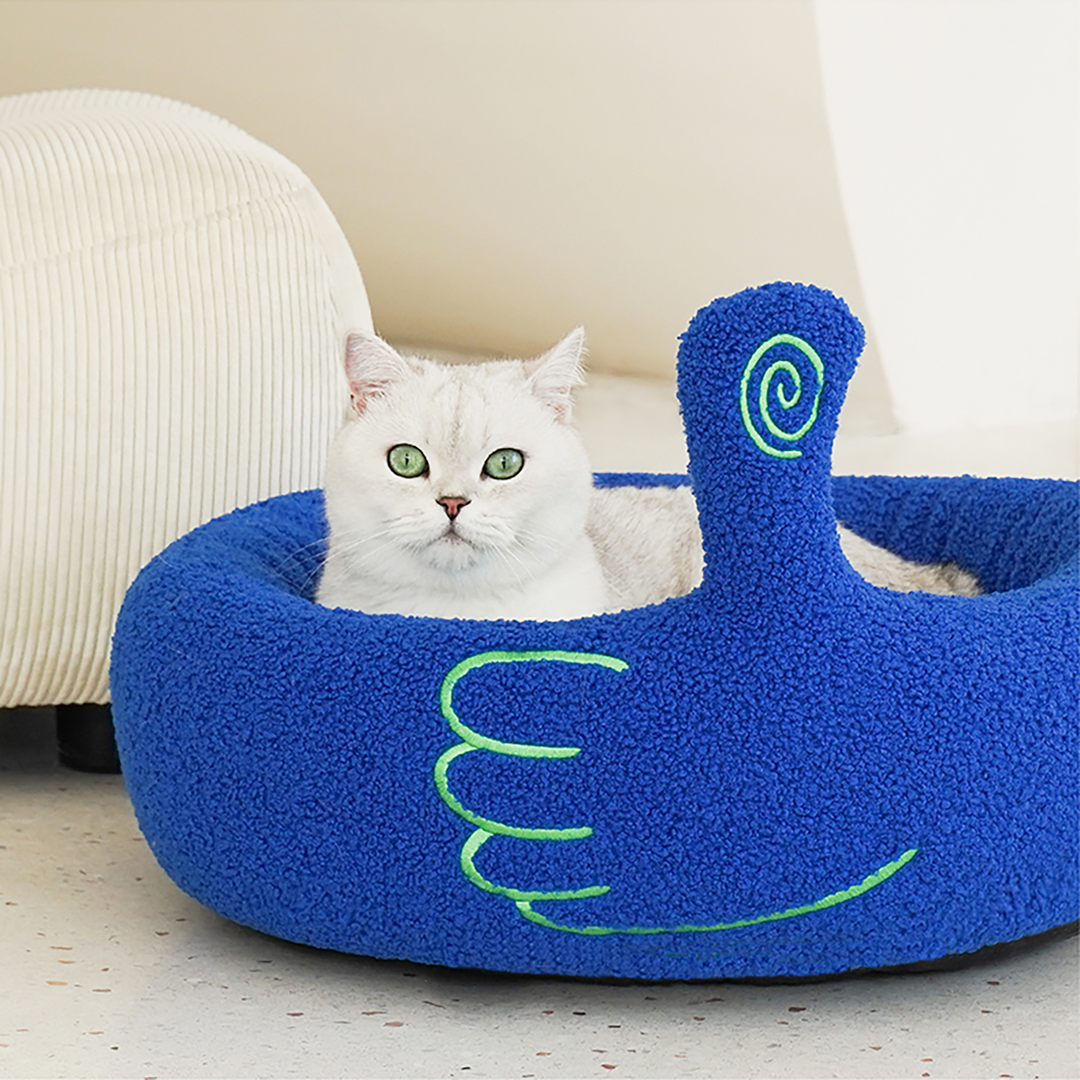 Pawsome Gesture Katt- og Hundeforingseng Koselig Plysj Hund Katt Seng Avtagbar Pute | Luvikno