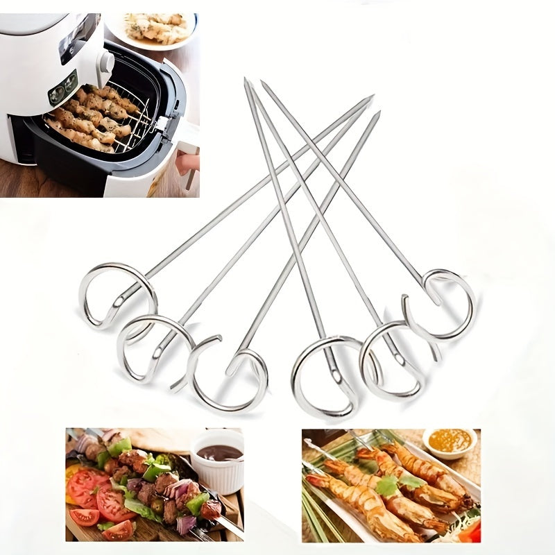 Luvikno | GrillMeisterX Turbo Spyd — Perfekte, saftige spyd uten vridningsstress for din ultimate grillfest (10 deler)