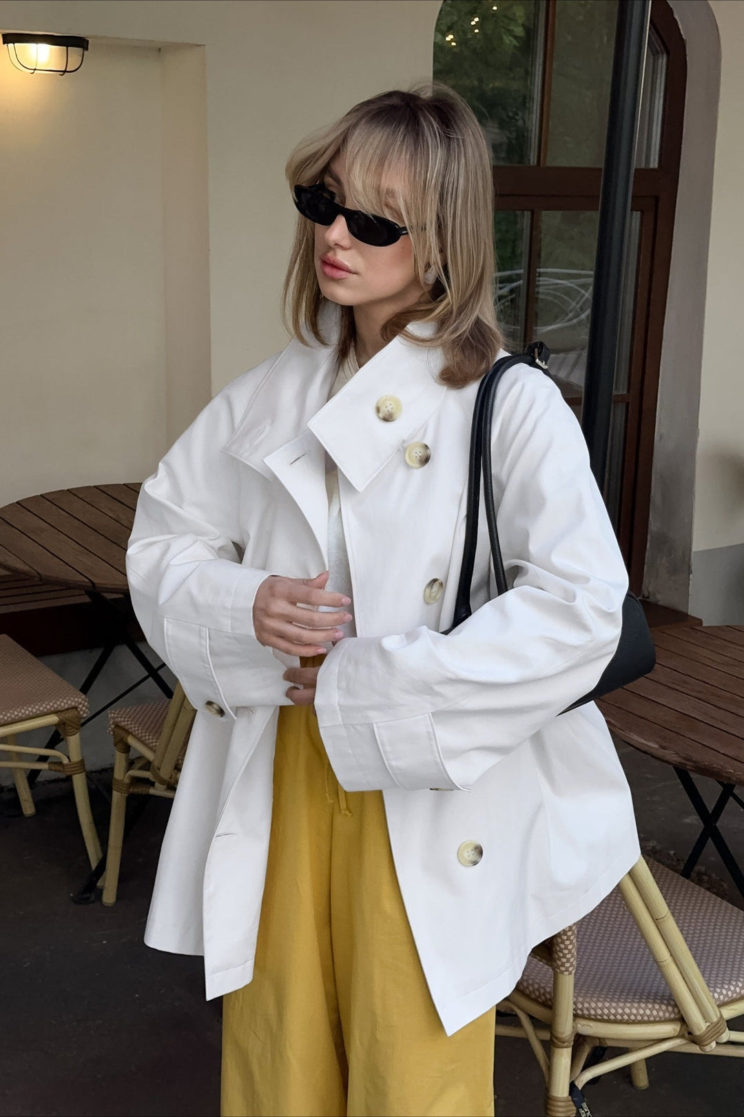 Luvik | Hvit Trench Coat