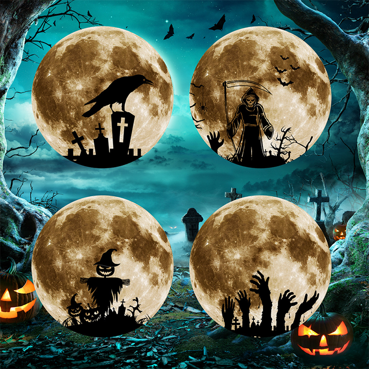 Luvikno | 3D Flaggermus LED Veggdekor — Gjør hjemmet ditt til den skumleste Halloween-scenen med livaktige flygende illusjoner!