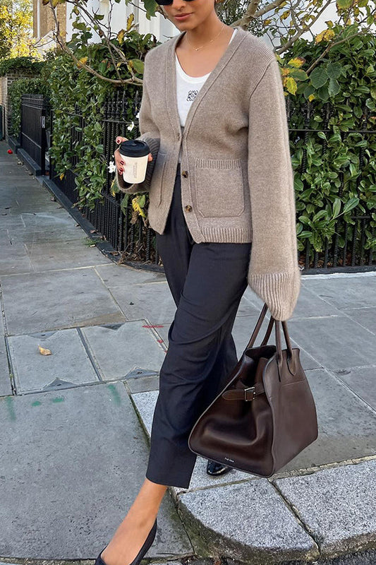 Luvik | kaksinkertainen tasku neuletakki