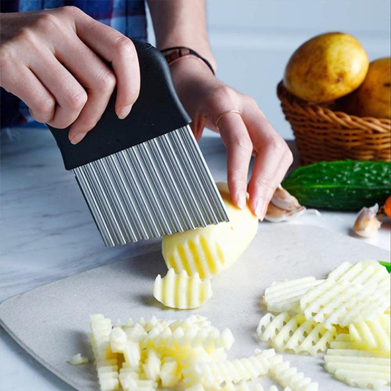 Rustfritt Stål Crinkle Chopper | Luvikno