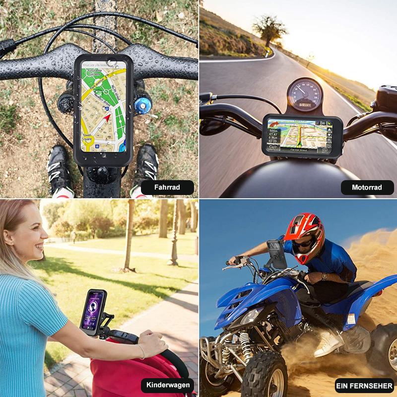 RideCharge Pro – Vanntett telefonholder med USB og 15W trådløs lading for sykkel og el-sykkel | Luvikno
