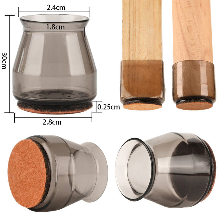 Stolbeins gulvbeskyttere (4 PCS) | Luvikno