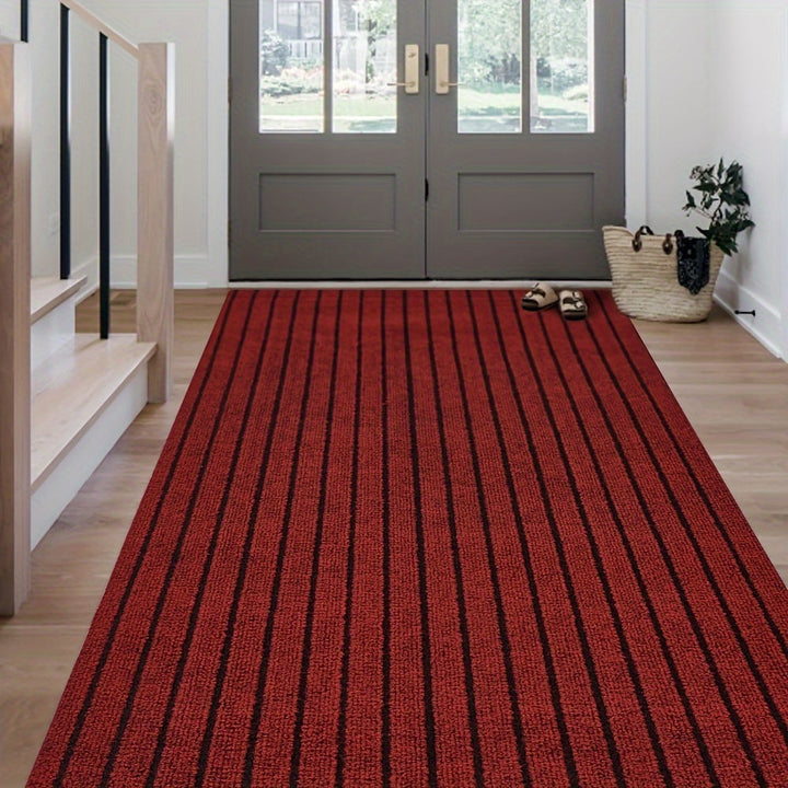 Non-slip Lang Løper - Vaskbar Teppett med Gummibakside for Innendørs og Utendørs | Perfekt for Hall og Balkong | Luvikno