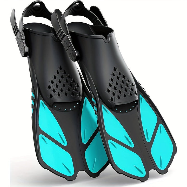 Luvikno | Snorkel finner SeaVana Glide | Justerbare & Korte | Åpen Hæl | For Reise & Fritid | Unisex