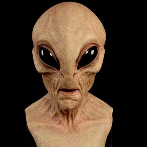 Realistisk Alien-maske – Lateks- og silikon-Halloween-maske for cosplay og fester | Luvikno