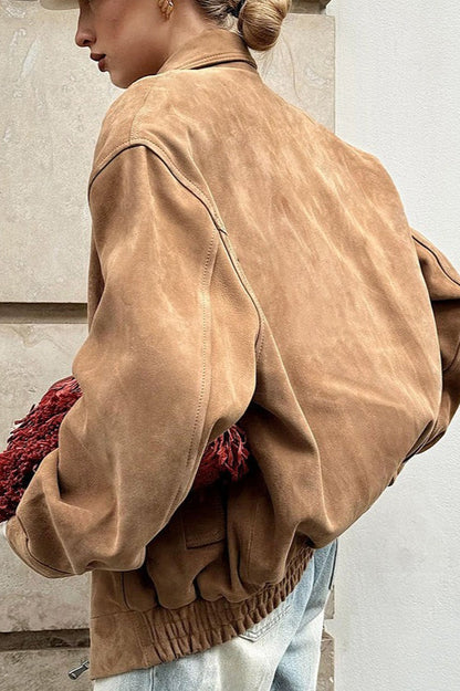 Luvik | Väärennetty Nahka Kaulus Takki