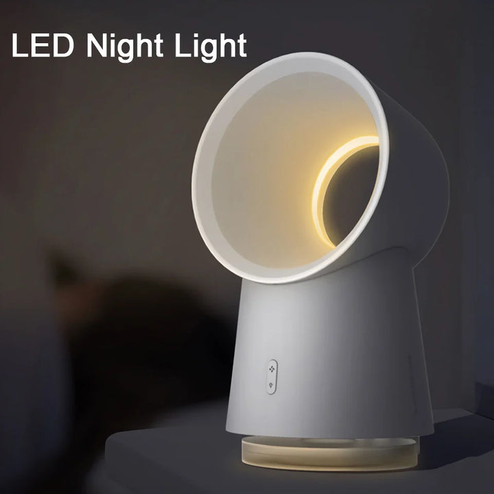 Bladeless USB Luftrenser Vifte med LED Nattlys | Luvikno