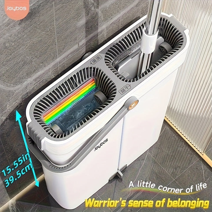Moppesett med bøtte | 33 cm eller 40 cm flat mopp | Luvikno