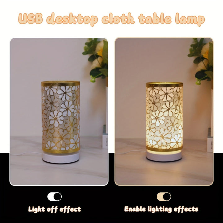 ModernLicht – Opplyst USB Bordlampe i Sylinder Luvikno