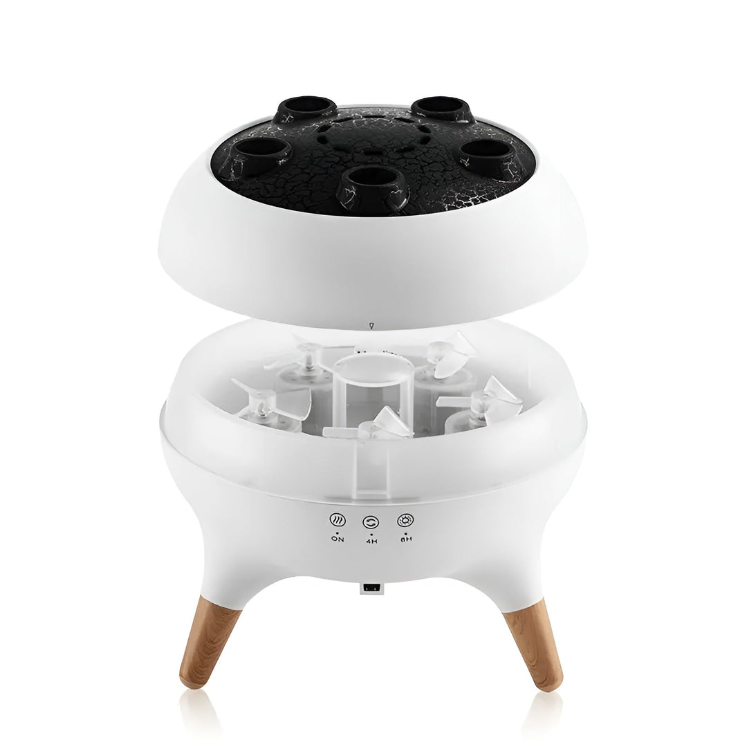 Aroma diffuser i manetform - fargeendring og fjernkontroll |Luftfukter for hjem og kontor | Luvikno