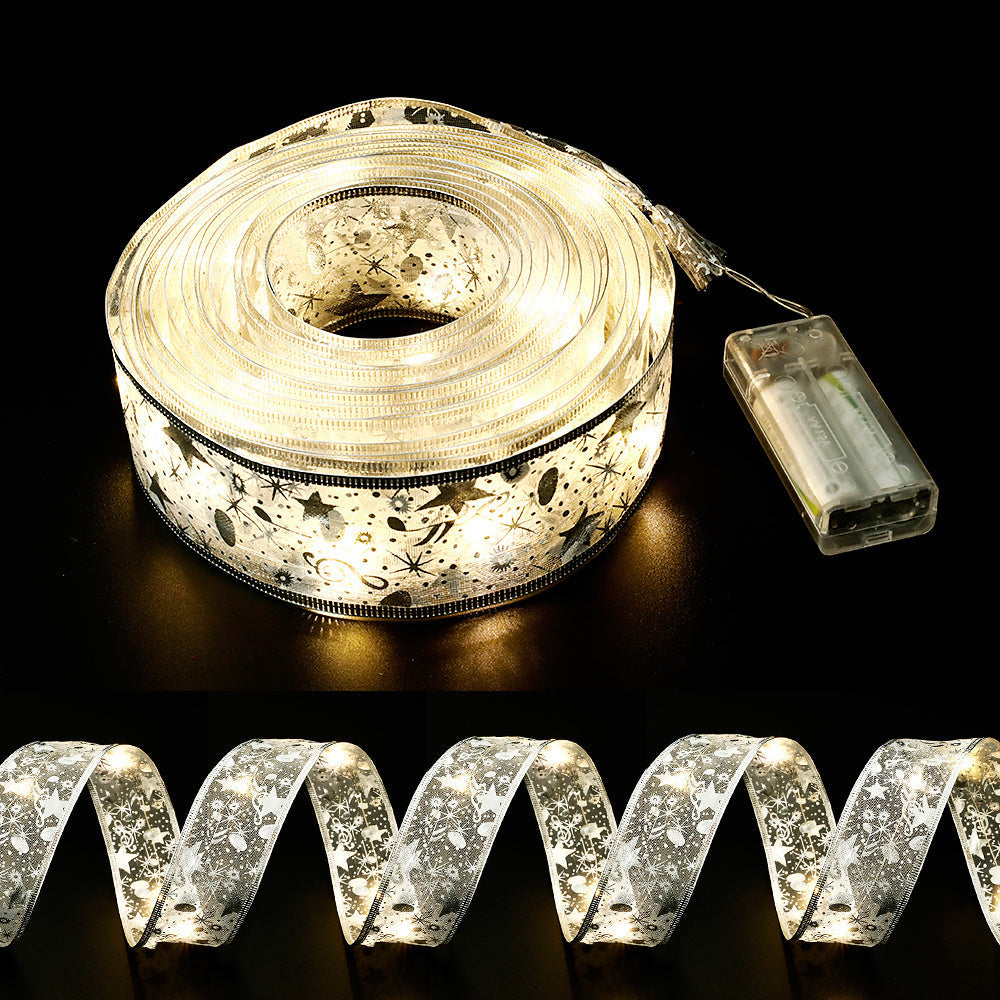 Luvikno | Dekorativt Bånd med Fargerik LED-Belysning – 5 cm Bredt Stoflysbånd