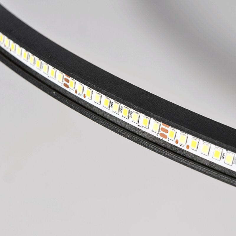 LunaNova - Moderne LED Taklampe Metall/Akryl for Stue og Soverom, Svart/Hvit Design | Luvikno
