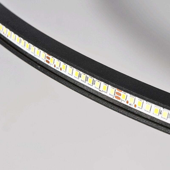 LunaNova - Moderne LED Taklampe Metall/Akryl for Stue og Soverom, Svart/Hvit Design | Luvikno