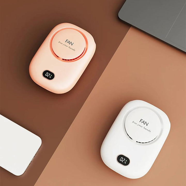 Bærbar USB-oppladbar hengende hals mini-vifte | Luvikno