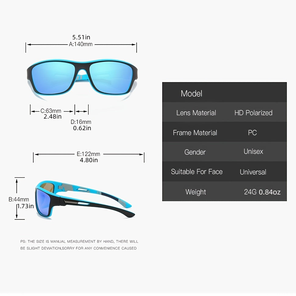 Sport solbriller for menn – Polariserte med UV400 beskyttelse – VisionX Pro | Luvikno
