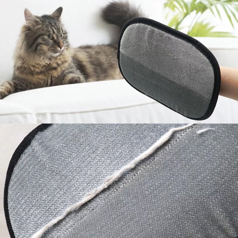 Dobbelt-Sidet Katt- og Hundebørste Hanske | Luvikno