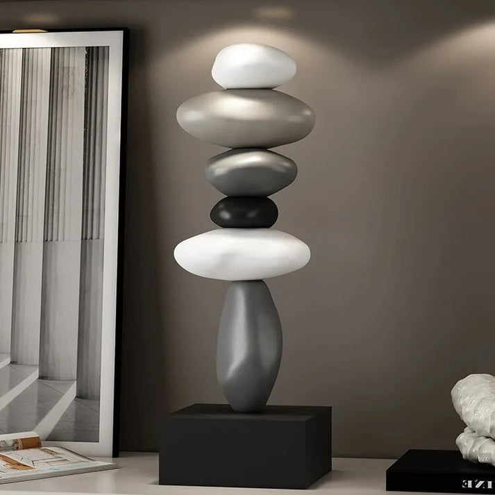 StoneBalance - Moderne stabil steinskulptur Luvikno