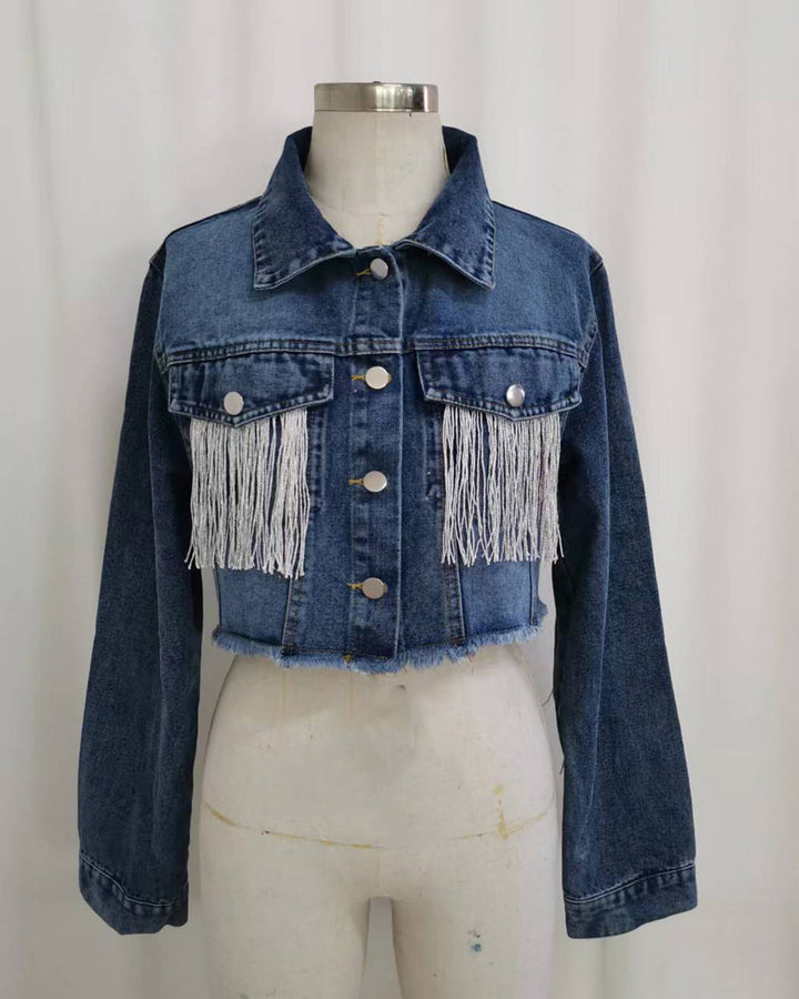 Luvik | Hullete denimjakke
