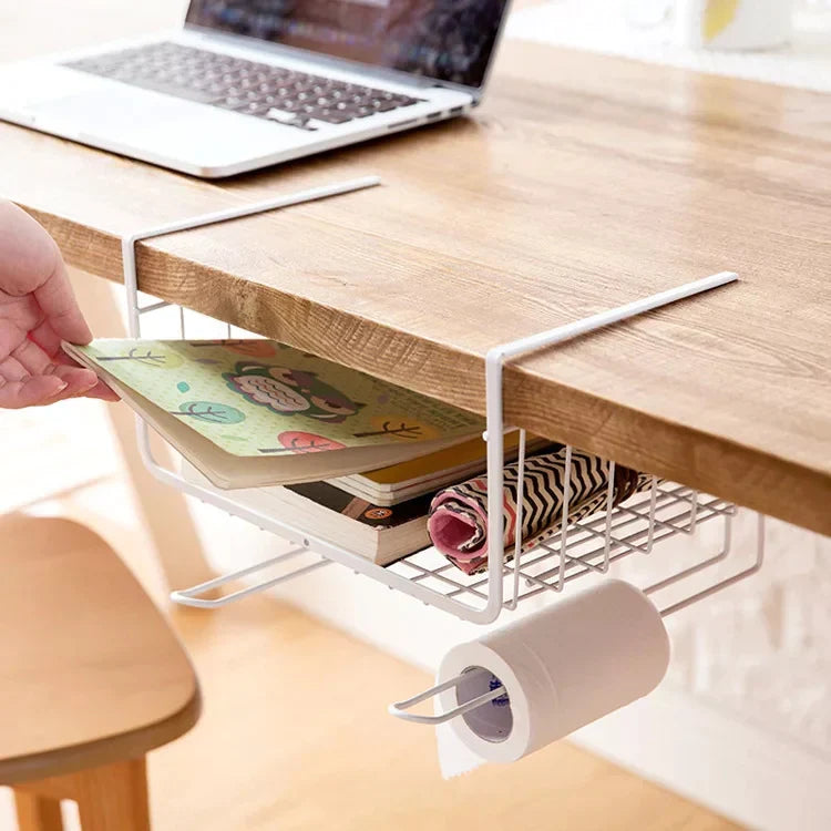Under Shelf Storage Cabinet Basket Luvikno