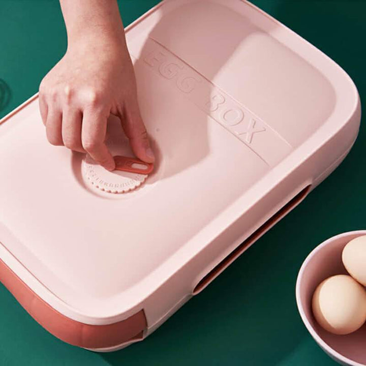Kjøleskap Rullende Egg Oppbevaringsboks Luvikno