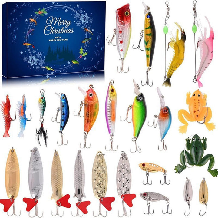 Luvikno | 24 Dager Jule Countdown Fiskestang Sett