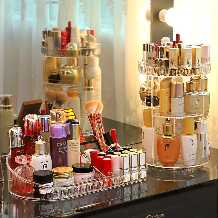 360 Roterende Makeup Beauty Organizer Luvikno