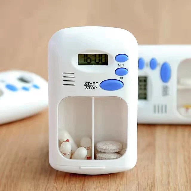 Piller Oppbevaringsboks Med Alarm Tidtaker Klokke Luvikno