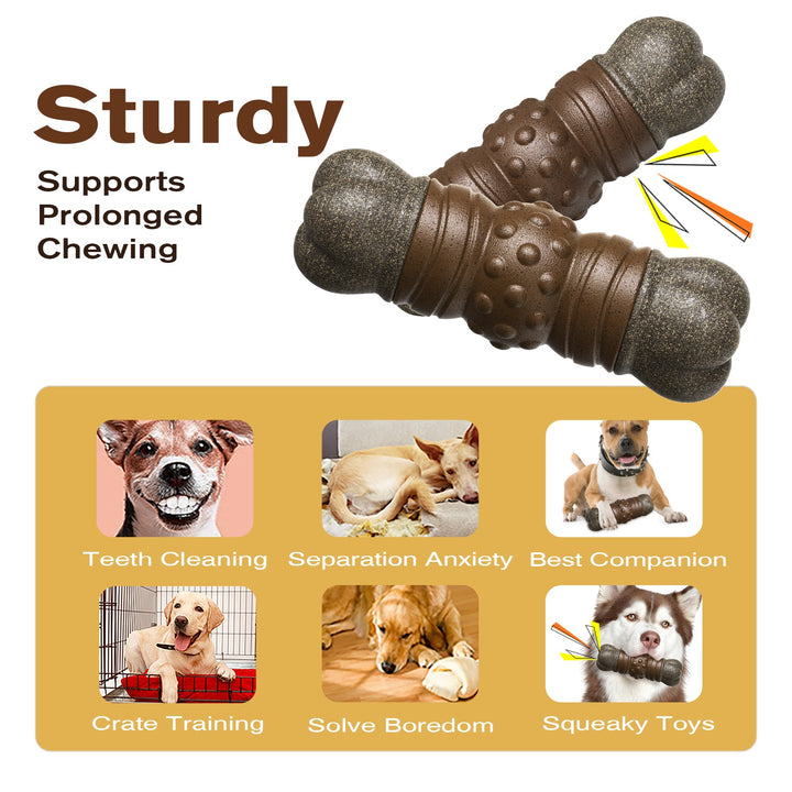 Sound Bone Chew Toy – Tannrengjøring & Lek for Hunder Luvikno