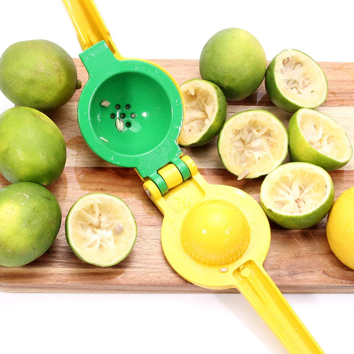 2-i-1 Aluminium Sitron Lime Press og Håndholdt Manuell Sitrus Juicer | Luvikno