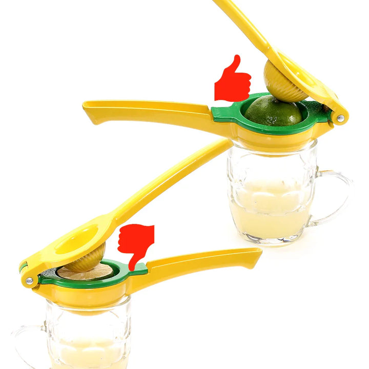 2-i-1 Aluminium Sitron Lime Press og Håndholdt Manuell Sitrus Juicer | Luvikno