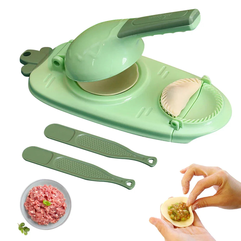 2-i-1 Dumpling Maker og Deigpress Dumpling Lagings Kjøkkenverktøy | Luvikno