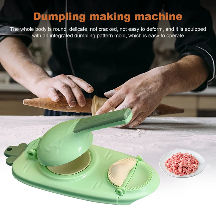 2-i-1 Dumpling Maker og Deigpress Dumpling Lagings Kjøkkenverktøy | Luvikno
