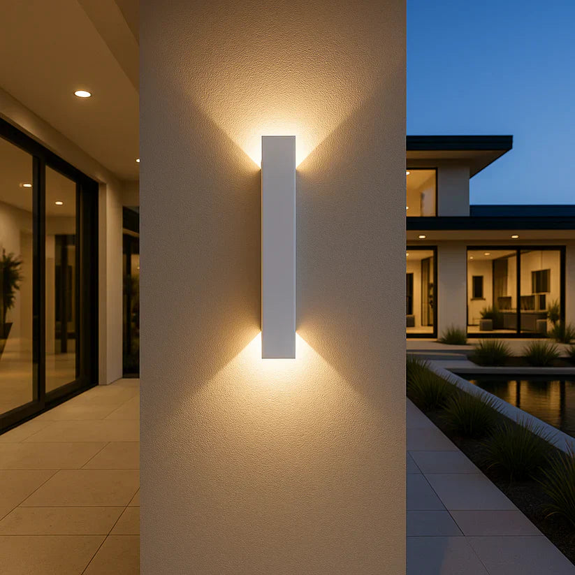 Luvikno | Værbestandig LED Utendørs Vegglykt | IP65 Vurdert, Energisparende & Moderne Design for Hage- og Terrassebruk