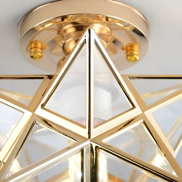 HaloStar Light - Elegant LED Taklampe med Stjerner | Luvikno