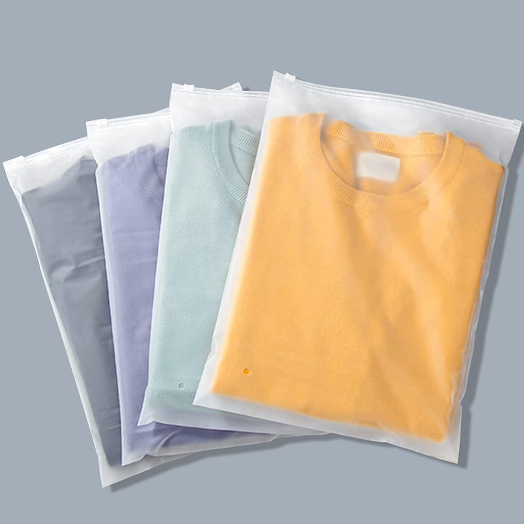 Multi-Purpose Frosted Zip Oppbevaringssekker – 20-Pack Plast Klær Sleever (Kjøp 2 Sett, Ta 1 GRATIS) | Luvikno