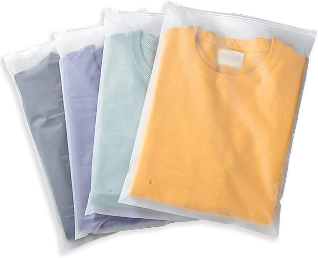 Multi-Purpose Frosted Zip Oppbevaringssekker – 20-Pack Plast Klær Sleever (Kjøp 2 Sett, Ta 1 GRATIS) | Luvikno