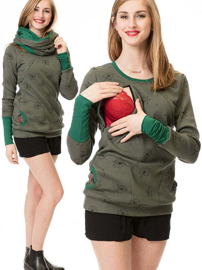 Luvik | Luvik Raskaus Chaps, Hoitajan Hupparit, Kukkakuosi, Taskut, Vetoketju, Imetyspaidat