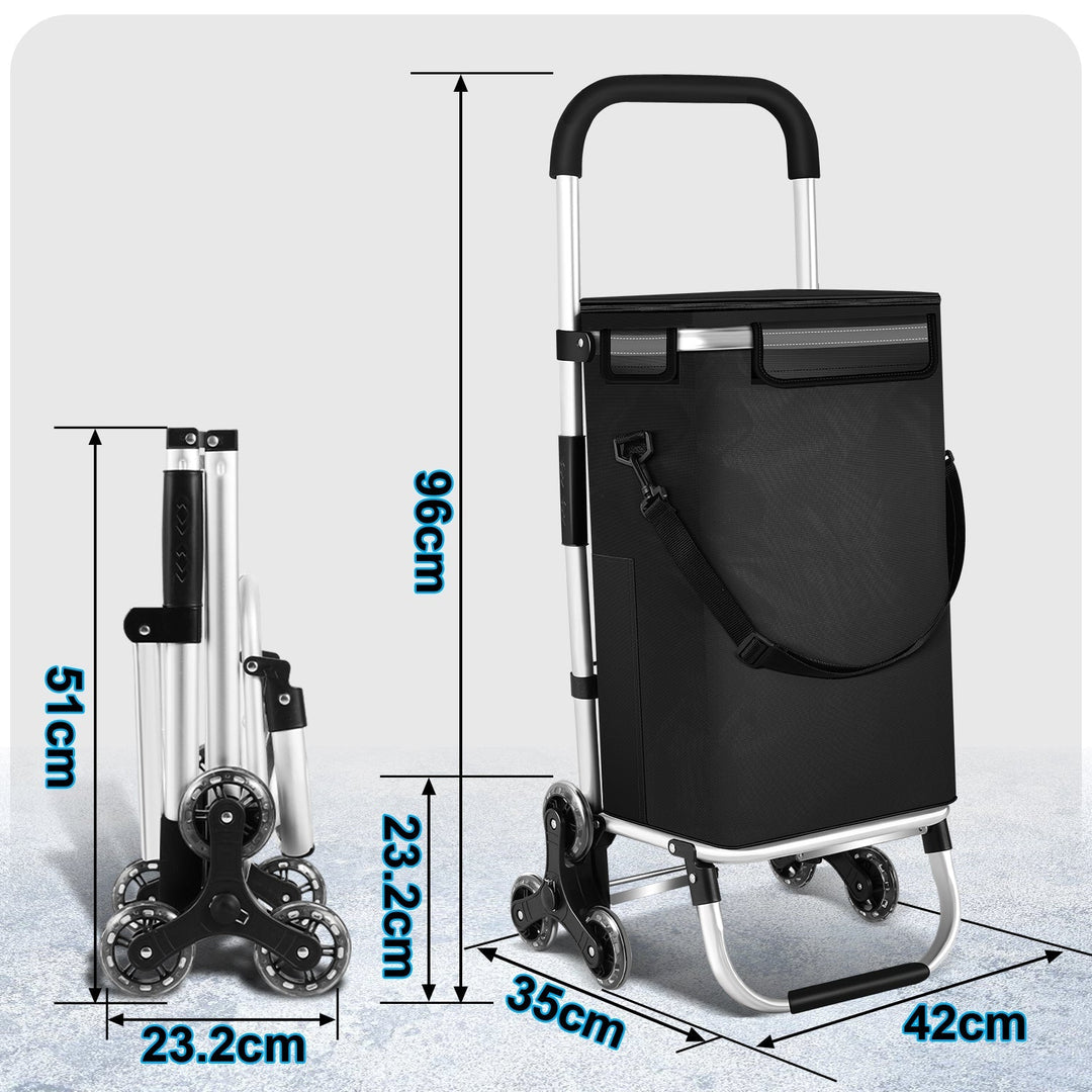 Shopping trolley shopping roller foldable 40L | Luvikno