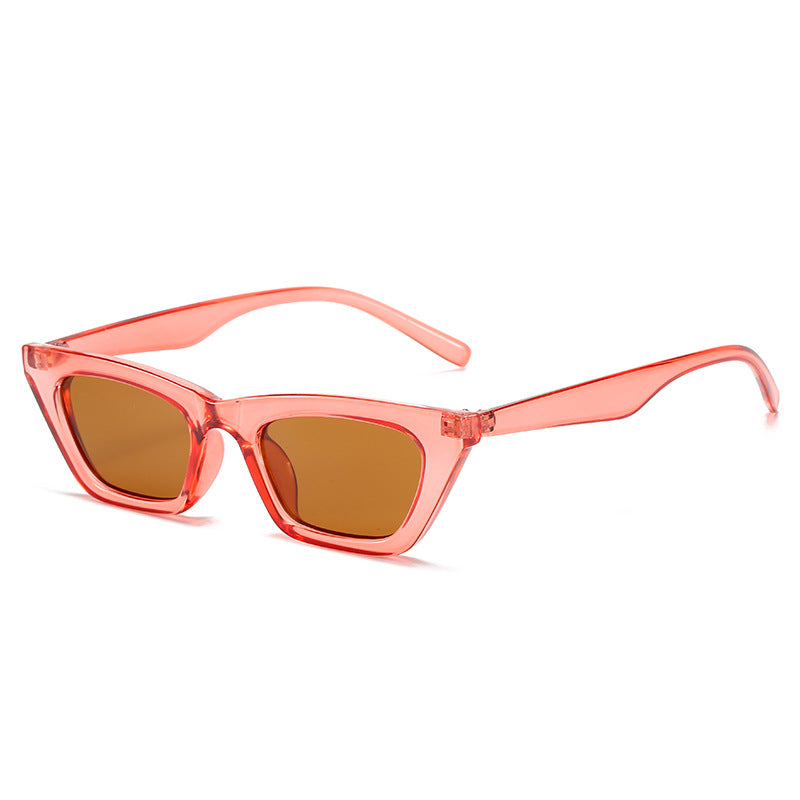 Dame moteriktig geometrisk solbrille i cat-eye stil Luvikno