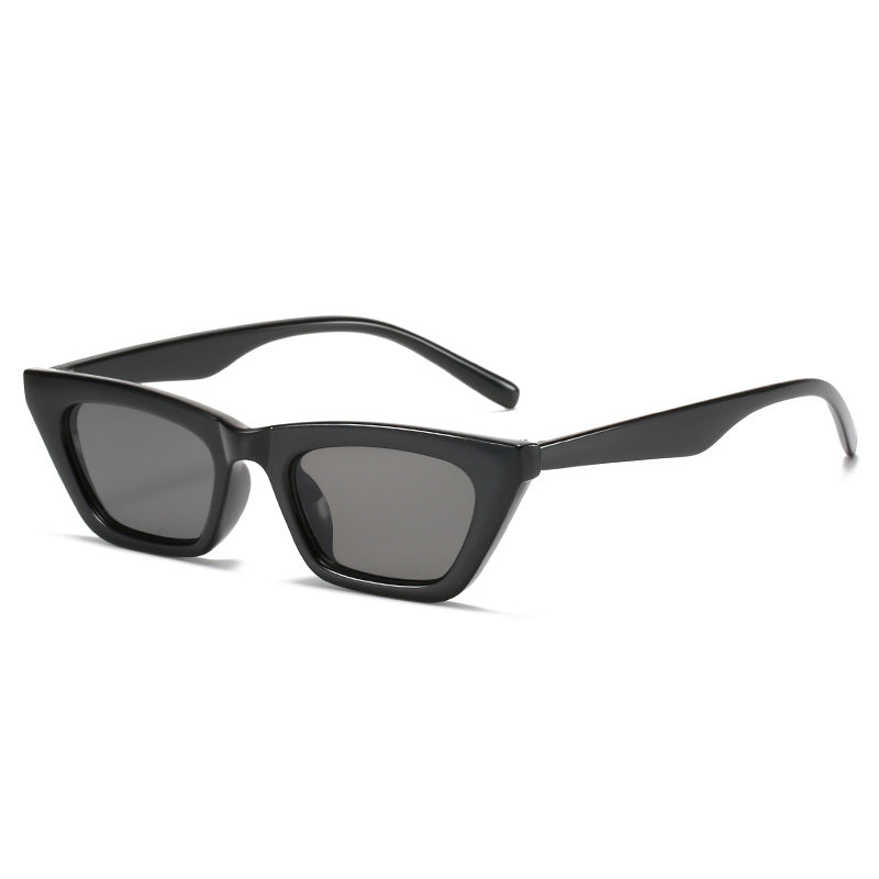 Dame moteriktig geometrisk solbrille i cat-eye stil Luvikno